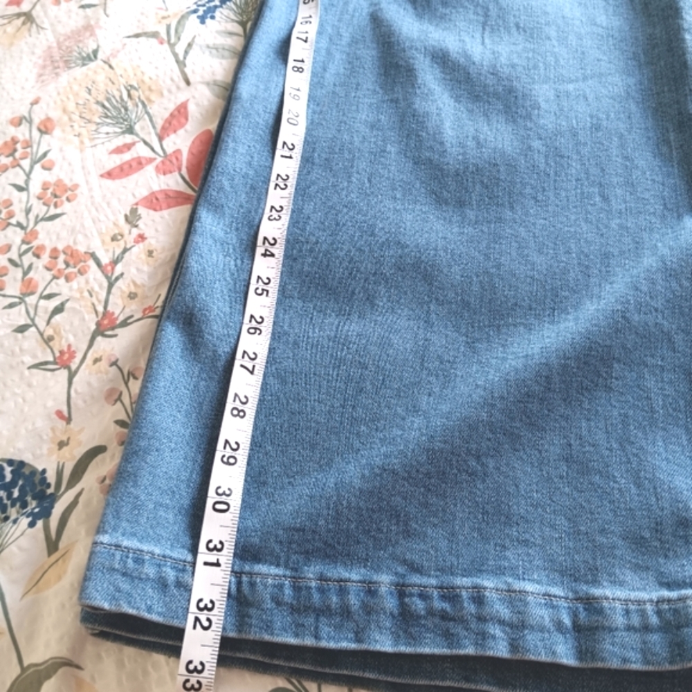 AG Goldshmeid Stella Jean Low Slung Palazzo Wide Leg Super Soft Medium Wash 27 - Picture 14 of 16